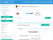 Tablet Screenshot of bip.gorzkowice.pl
